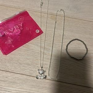 Evry Jewels Necklace/ 1 Beaded Bracelet